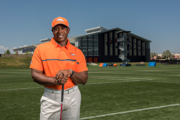 Vance Joseph at Dove Valley.