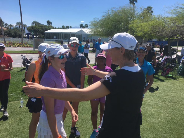 Annika Sorenstam at one of her ANNIKA Foundation events.