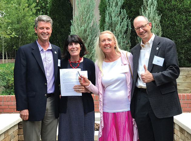 The CGA's Joe McCleary, Laura Robinson, Juliet Miner and Ed Mate