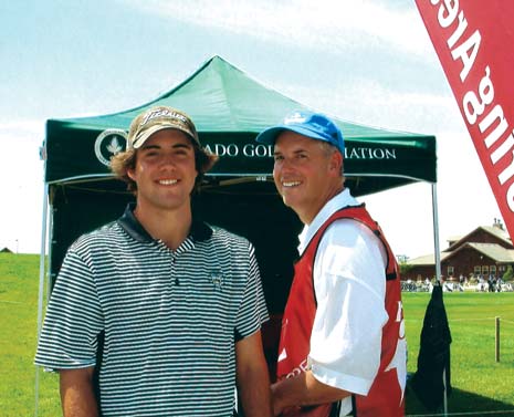 Mark Hubbard in his junior golf dates